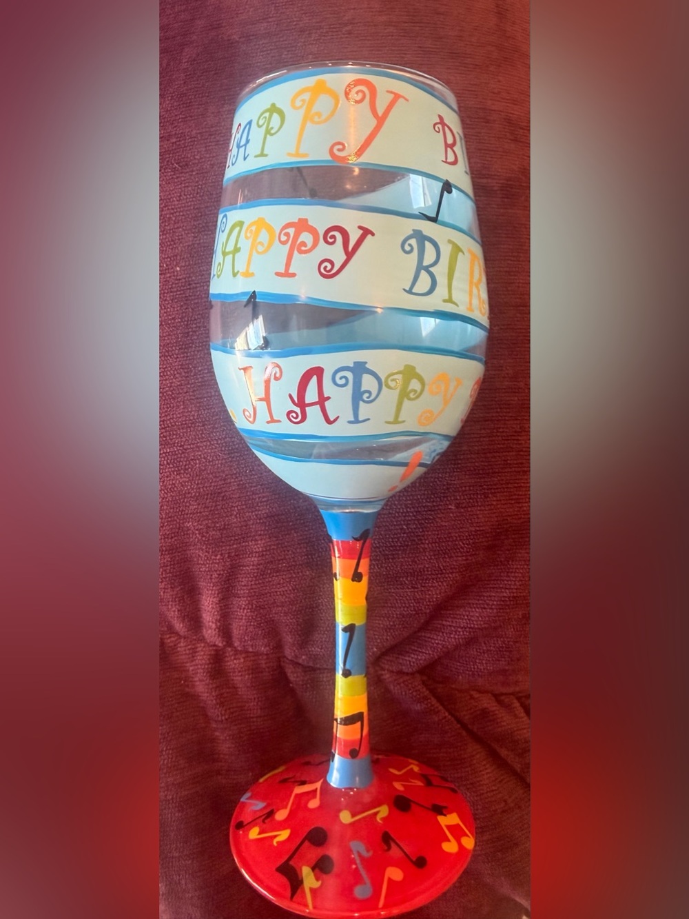Lolita Birthday wine glass